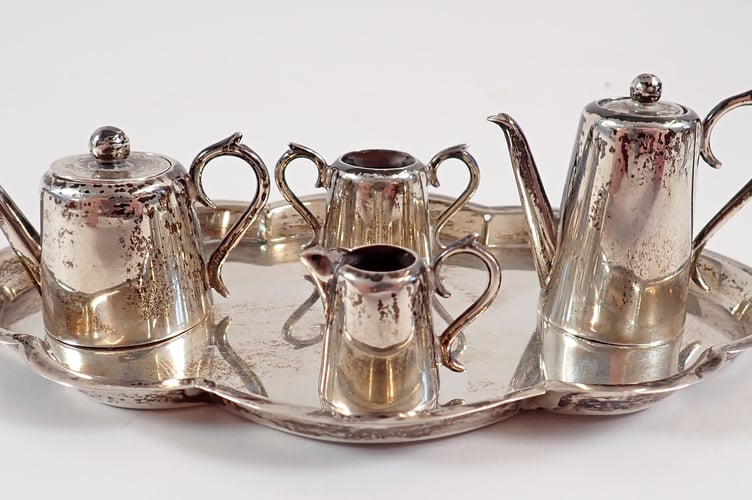 Miniature Silver Tea Set