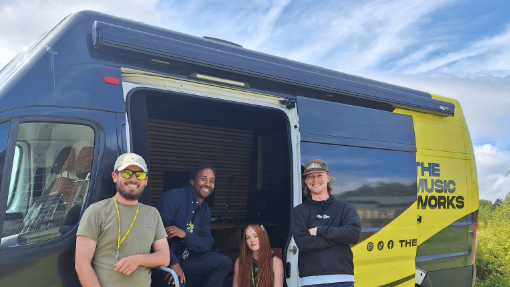 Music Bus at Lydney skatepark