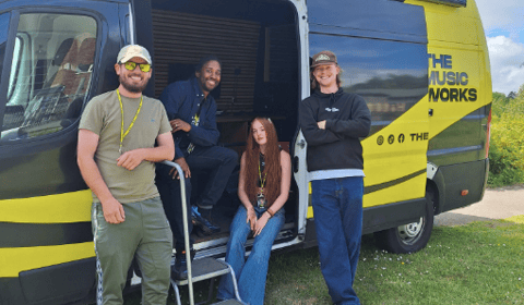 Music Bus at Lydney skatepark