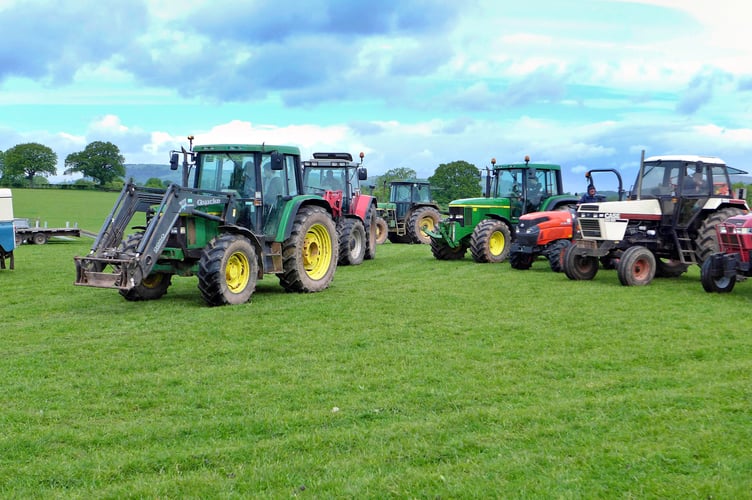 Organisers pleased with the turnout of tractors