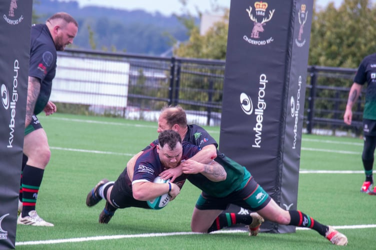 Duncan Adams of Brody's Trust was not going to be stopped at close range.