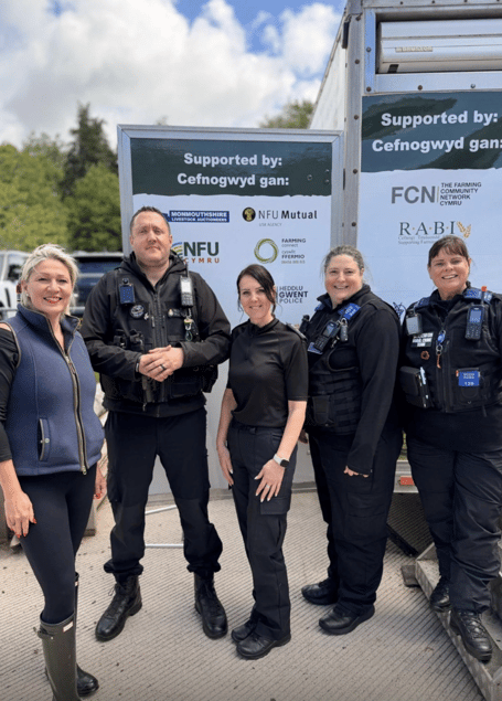 Laura Anne Jones MS and Gwent Police rural crime team