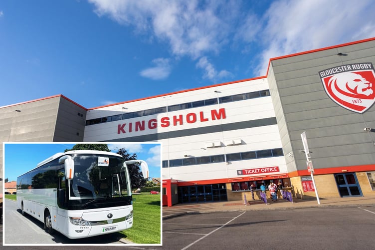 Gloucester Rugby’s new free supporters’ coach trial will link the Forest of Dean with Kingsholm for the Cherry & Whites’ clash against Newcastle Red Bulls on Saturday, June 6, aiming to cut emissions and make matchdays more accessible.