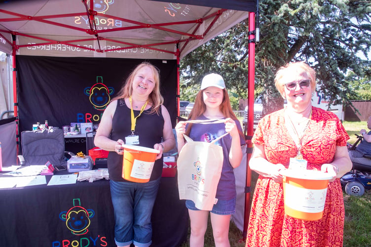 Louise Bullen, Teyha-Rose Bullen and Lynn Teague were fund-raising for Lydbrook-based Brodyâs Trust.