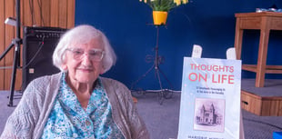  Marjorie puts "Thoughts" into book at age 103