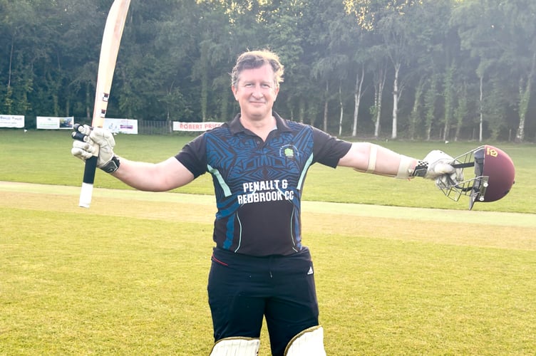 Tom Allan cracked 116 off 45 balls for Penallt & Redbrook, and won the match with a six