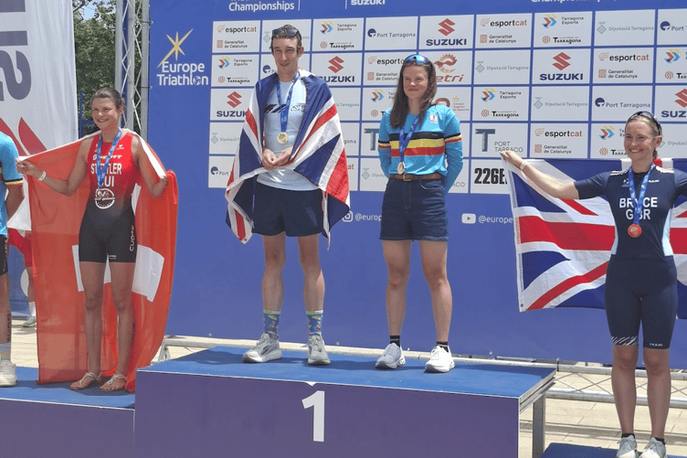 Jak Smith was crowned 25-29 European age-group triathlon champion in Tarragona