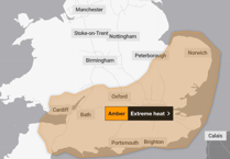 Met office releases amber weather warning as temperatures to reach mid-30s