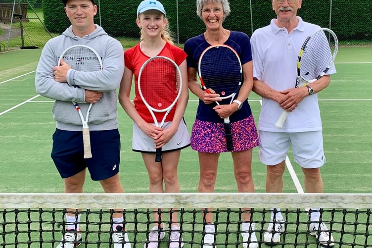 The Penallt mixed doubles finalists