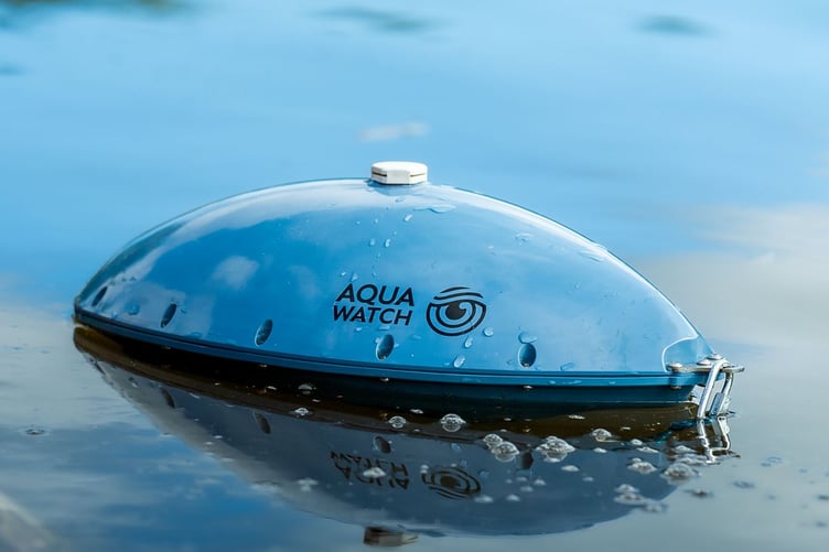 The buoy 'looks like a mine, but is a mine of information on water quality'
