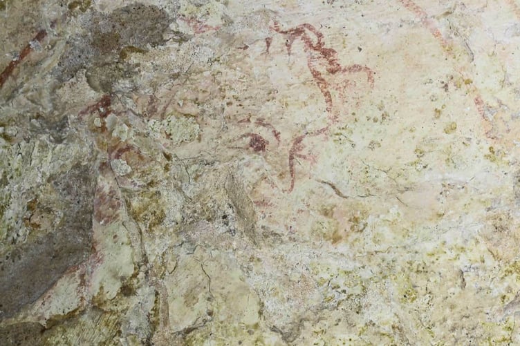 The actual image as discovered at Goodrich Castle