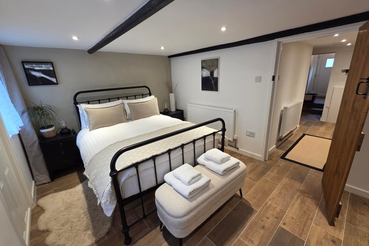 One of the two bedrooms in the barn.