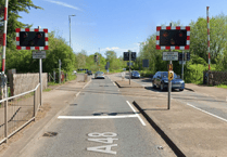 Urgent repairs close A48 Lydney rail crossing