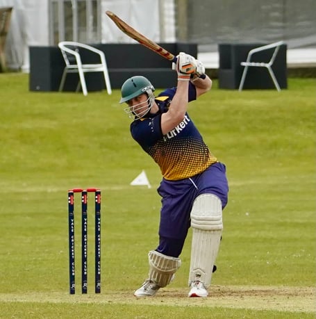 Monmouth CC's Harry Desroy fired two sixes and two fours in his 41