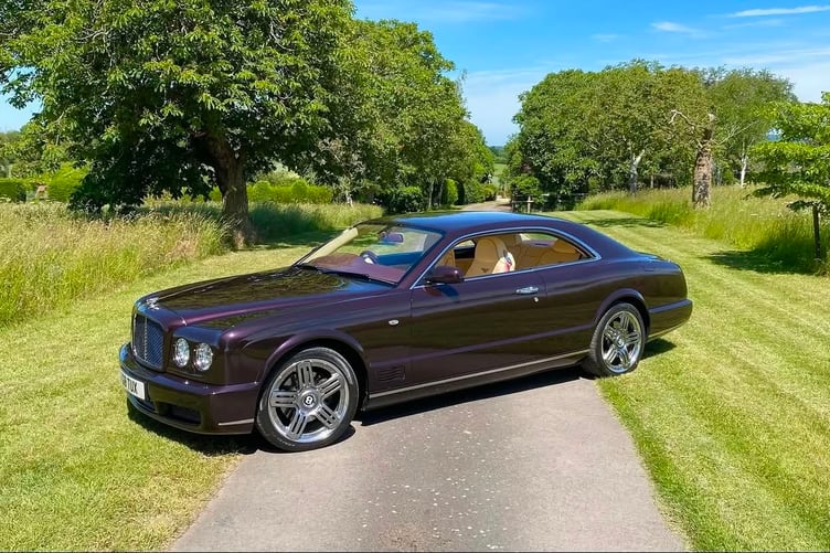 A Bentley Brooklands coupé on display during this year's Highnam Family Fun Day, where hundreds of classic vehicles drew crowds to Highnam Court.