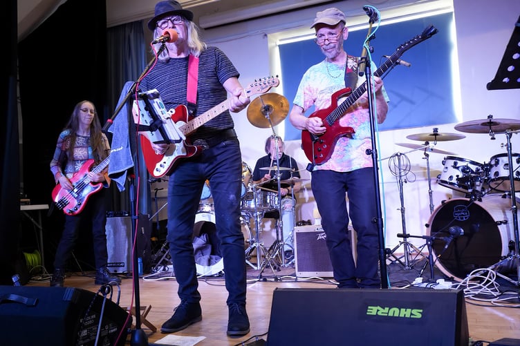 The Vipers rocked the crowd at the Brockweir Inn fundraiser