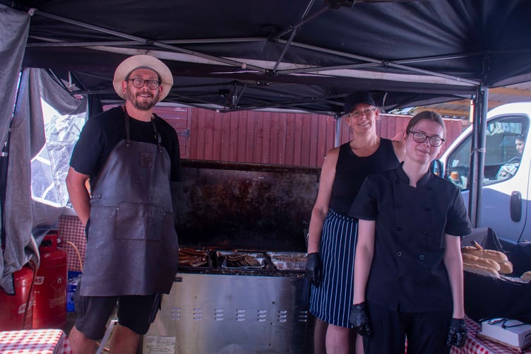 John Havers his daughter Emily and sister Nicola were working in temperatures as high as 42 degrees Centigrade in their family-run Forest of Dean Hogroast kitchen.