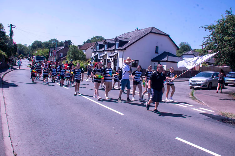 Lydney RFC Juniors won the best walking entry prize.