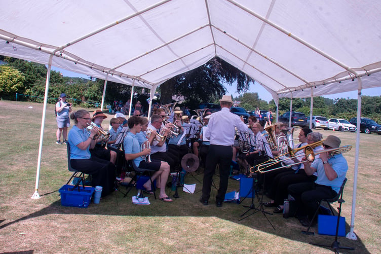 Lydney Training Band playing Petula Clark's hit Downtown.