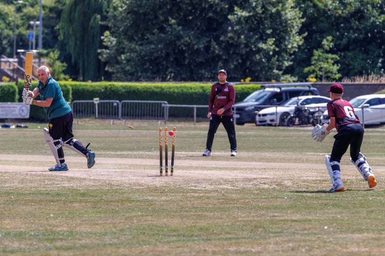 A wicket for Ruardean. Picture: Alan Castle.