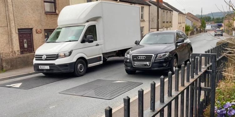 Traffic calming measures in Cinderford