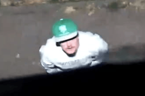 Police have released images of two men they would like to identify following damage to three CCTV cameras in Newent.