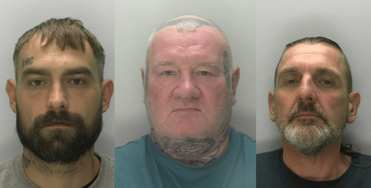 Joshua Bell, Paul Price and Mark Gibson were part of the Coleford town centre attack on a rival biker gang leader