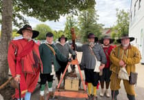 Coleford booms as crowds enjoy battle reenactment