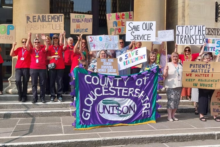 Reablement Staff Protest