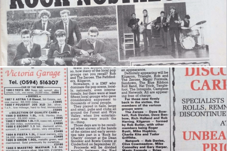 Newspaper clipping 25 years forest rock
