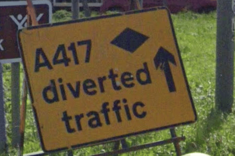 A417 roadworks