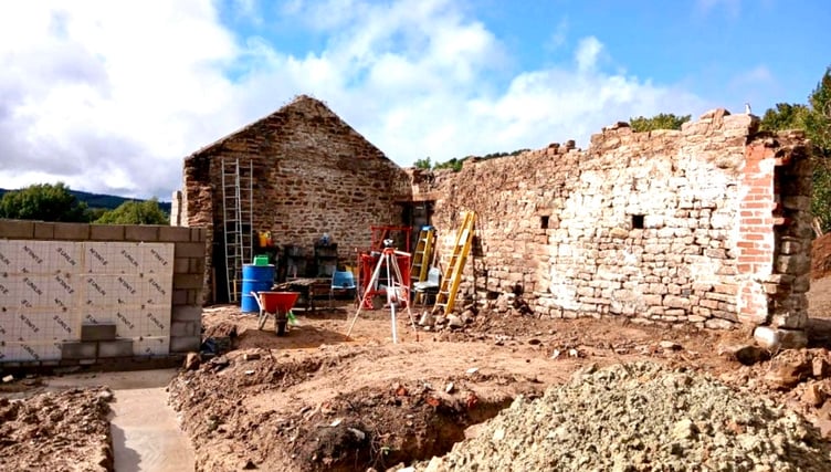 The barn conversion is 'a work in progress' after nearly 25 years