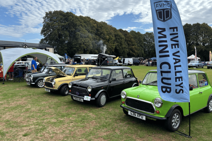 The Five Valleys Mini Club was among the motoring groups represented at this year's Newent Car and Classic.