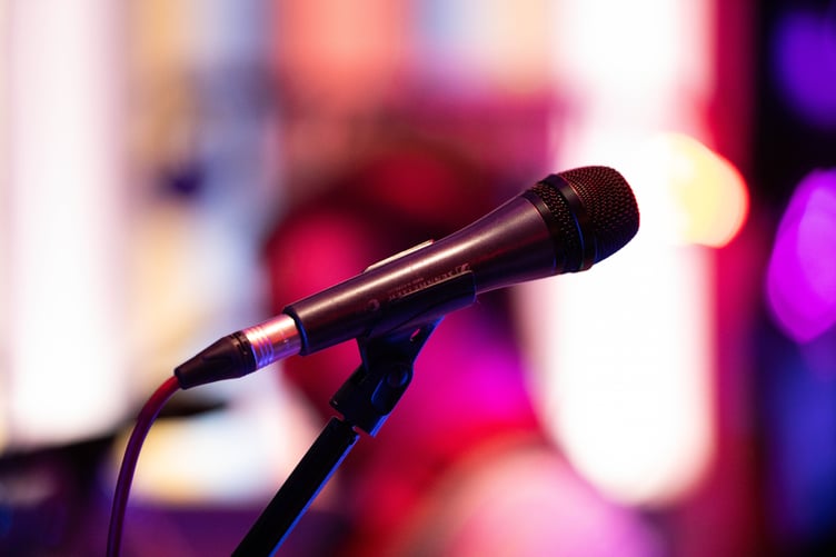 Microphone stock image