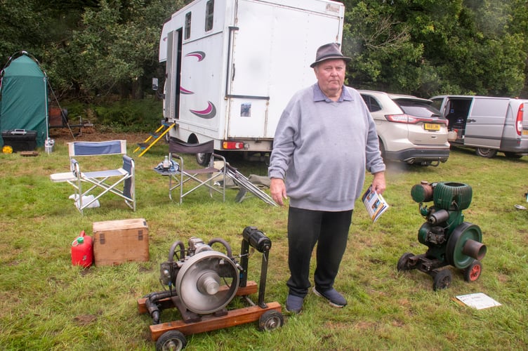 Tony Phillips with a 1935 Norman stationary engine.