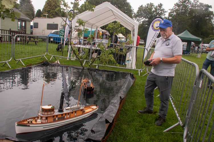 There was a display by members of the Gloucester and District Model Boat Club