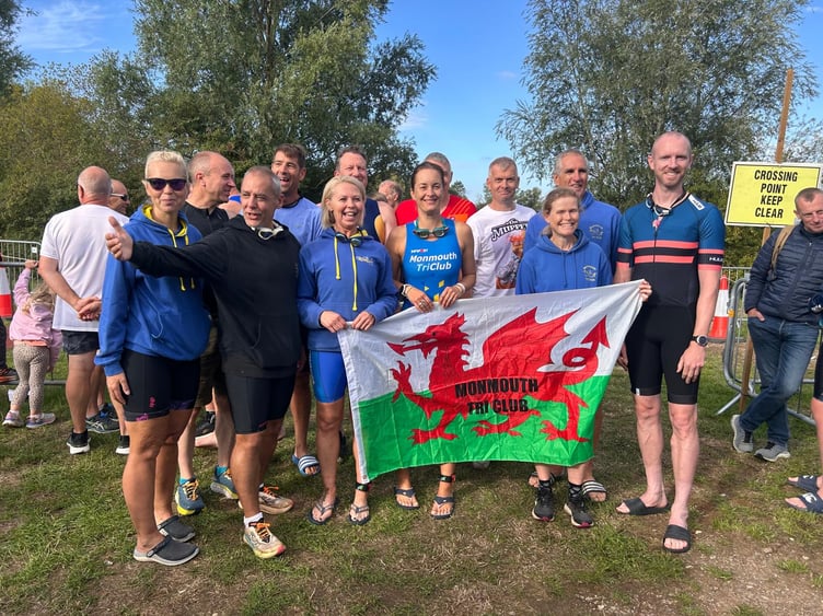 Monmouth Tri Club members were out in force at the end of season Cotswold Lake 62 Sprint event
