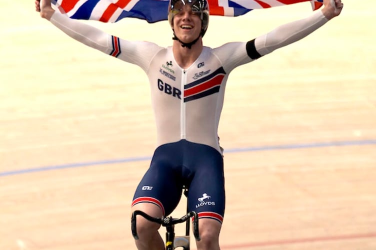 Teen cycling star Ioan Hepburn flies the flag at the World Junior Track Championships