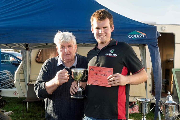 Jack Price won the U26 vintage ploughing and the Harding Rolls Cup presented by President Brian Edwards
