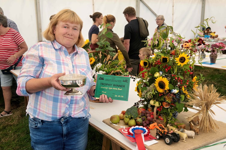 Margaret Sammans won Best in Show for her display in the Homecraft section