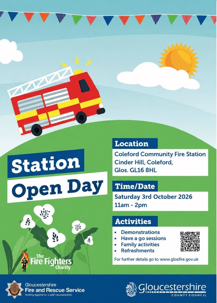 GFRS open day in Coleford fire station