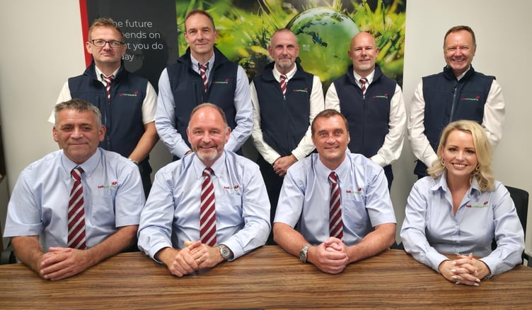The Board of Directors (left from the back): Paul Coles, Dave Thomas, Jason Coopey, Matthew Brooks, Mark Hobbs, Steve Jelf, Pete Bell, Jason Bell, Nicola Bird.