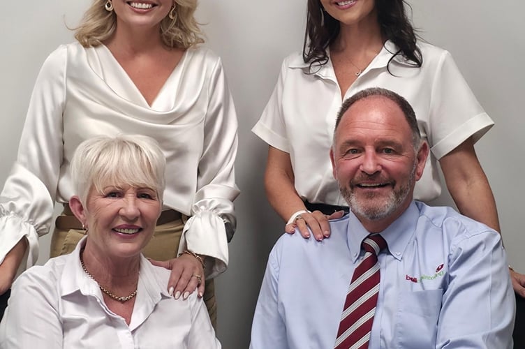 The Bell family (left from back) Nicola Bird, Nicola King, Yvonne Bell and Pete Bell.