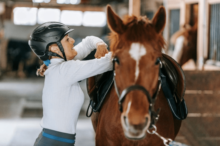 Female horse riders were involved in pioneering Hartpury University research examining breast support and movement during equestrian activity.
