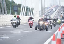1,000 bikers ride across Severn Bridge
