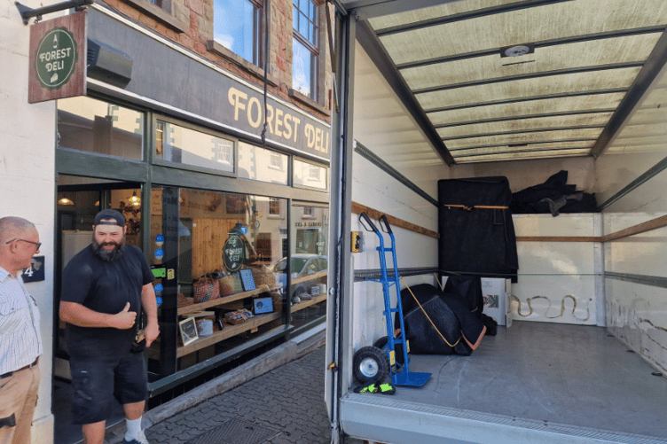 Forest Movers helped relocate kitchen equipment from Forest Deli's Coleford shop on Tuesday as the business began a new chapter following its closure after eight and a half years.