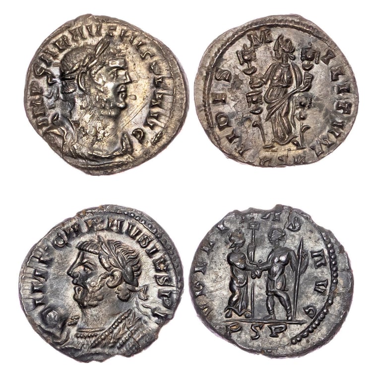 The Roman coins found at Westbury sold for £16,000