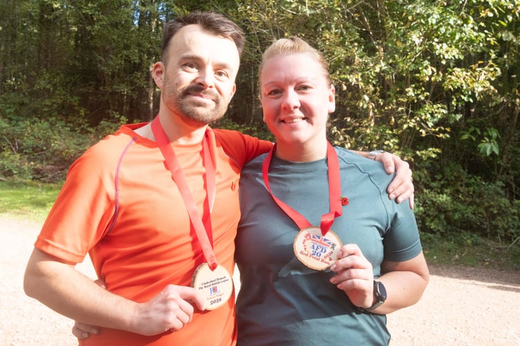 Matt Marks and Evelina Valsted of Coleford were taking part in theirr first run together.