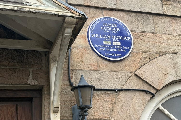 Horlick blue plaque