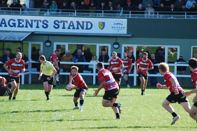 A rare attack by Lydney. Picture: Roger Pike